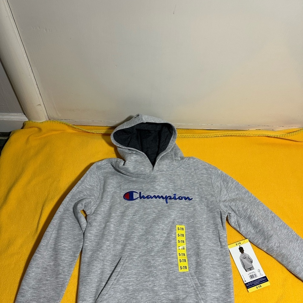 Champion Youth Gray Hoodie - Picture 2 of 5